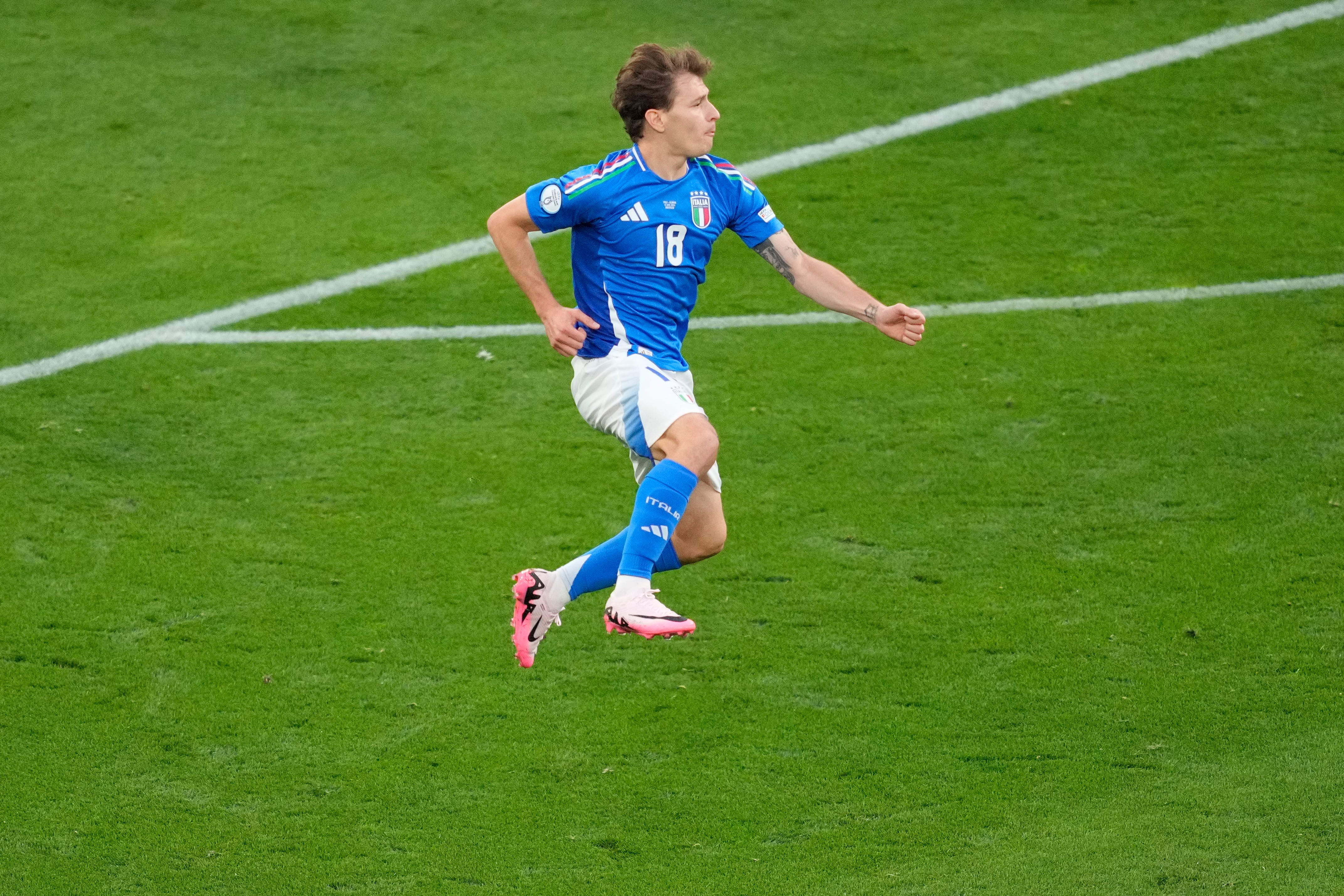 Nicollo Barella con Italia en la Eurocopa 2024.