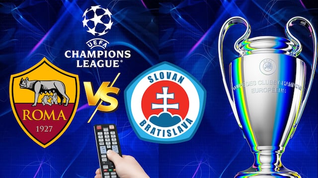 Roma vs Slovan Bratislava: Hora y canal para ver el partido de la Jornada 3 de la Champions League.