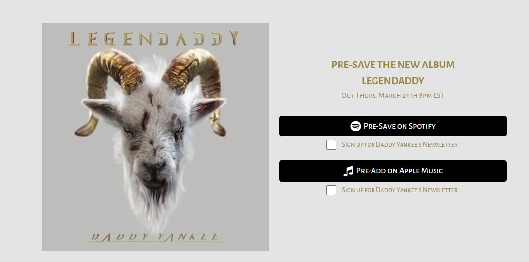 Daddy Yankee; lanzamiento de su último álbum 'Legendaddy'