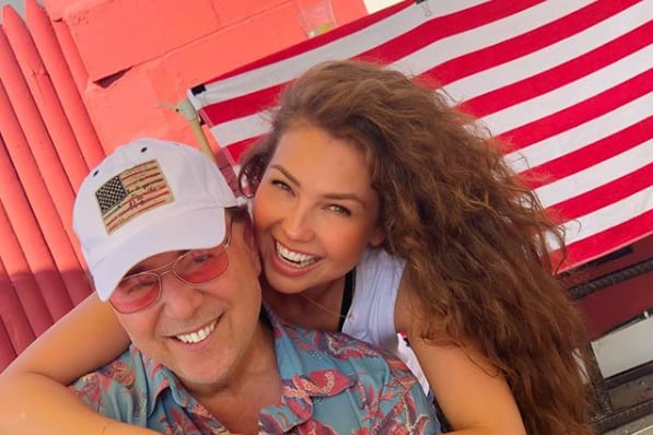 Tommy Mottola y Thalía