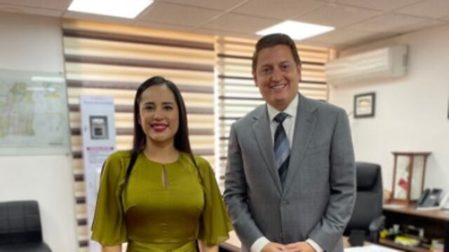 Sandra Cuevas y Néstor Núñez