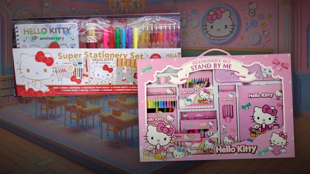 Set de útiles escolares Hello Kitty