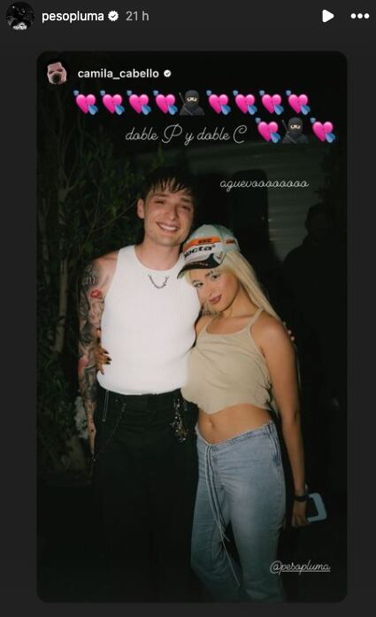 La foto de Peso Pluma con Camila Cabello