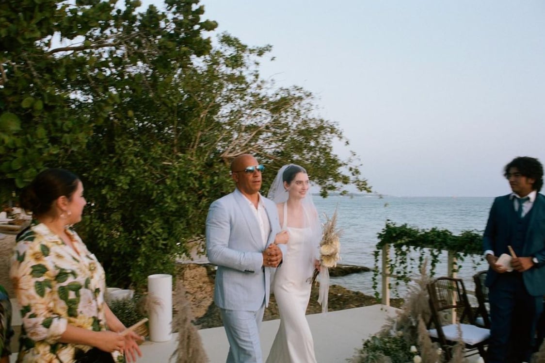 Vin Diesel acompaña al altar a Meadow Walker