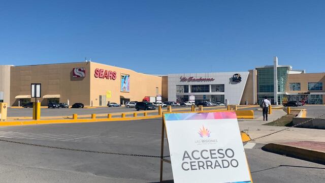 Plaza cerrada en Chihuahua