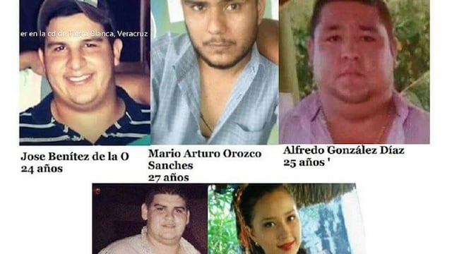 5 jóvenes desaparecidos de Tierra Blanca