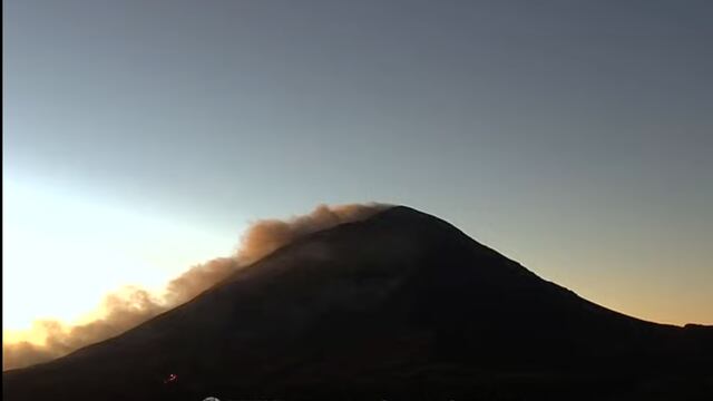 Volcán Popocatépetl el 2 de febrero