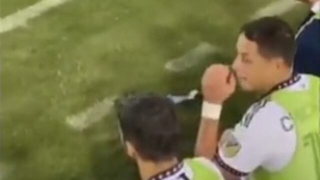 Chicharito Hernández en un juego con el LA Galaxy