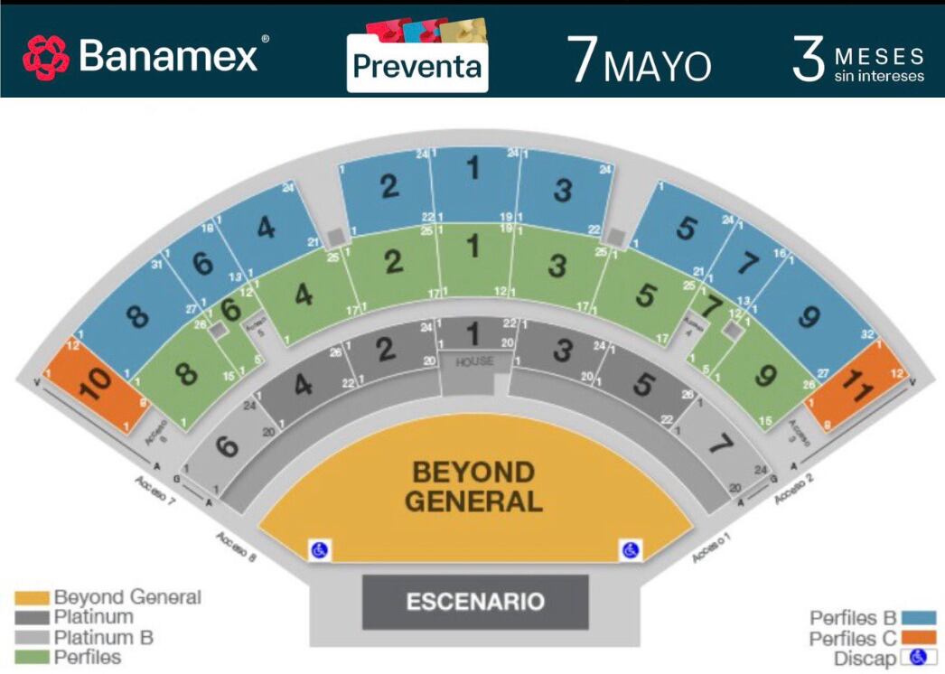 Mapa del concierto de Bad Gyal en Monterrey