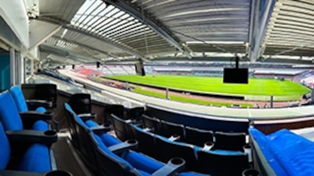 Palco en el Estadio Azteca