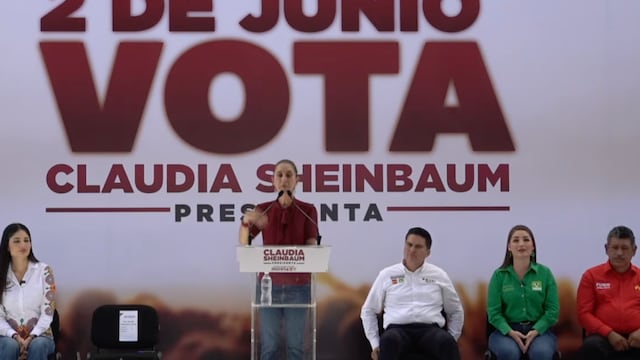 Claudia Sheinbaum en mitin de Tepic, Nayarit