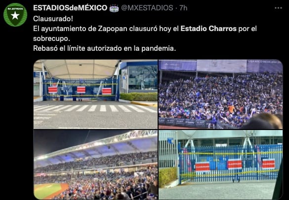 Estadio de los Charros de Jalisco fue clausurado