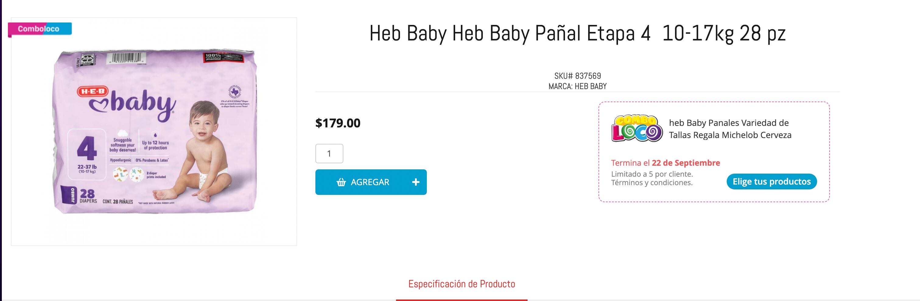 H-E-B México lanza ofertón: Regala six de cerveza en la compra de pañales para bebé