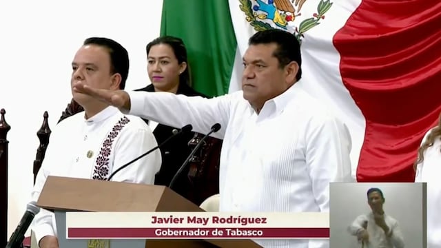 Javier May rinde protesta como gobernador de Tabasco