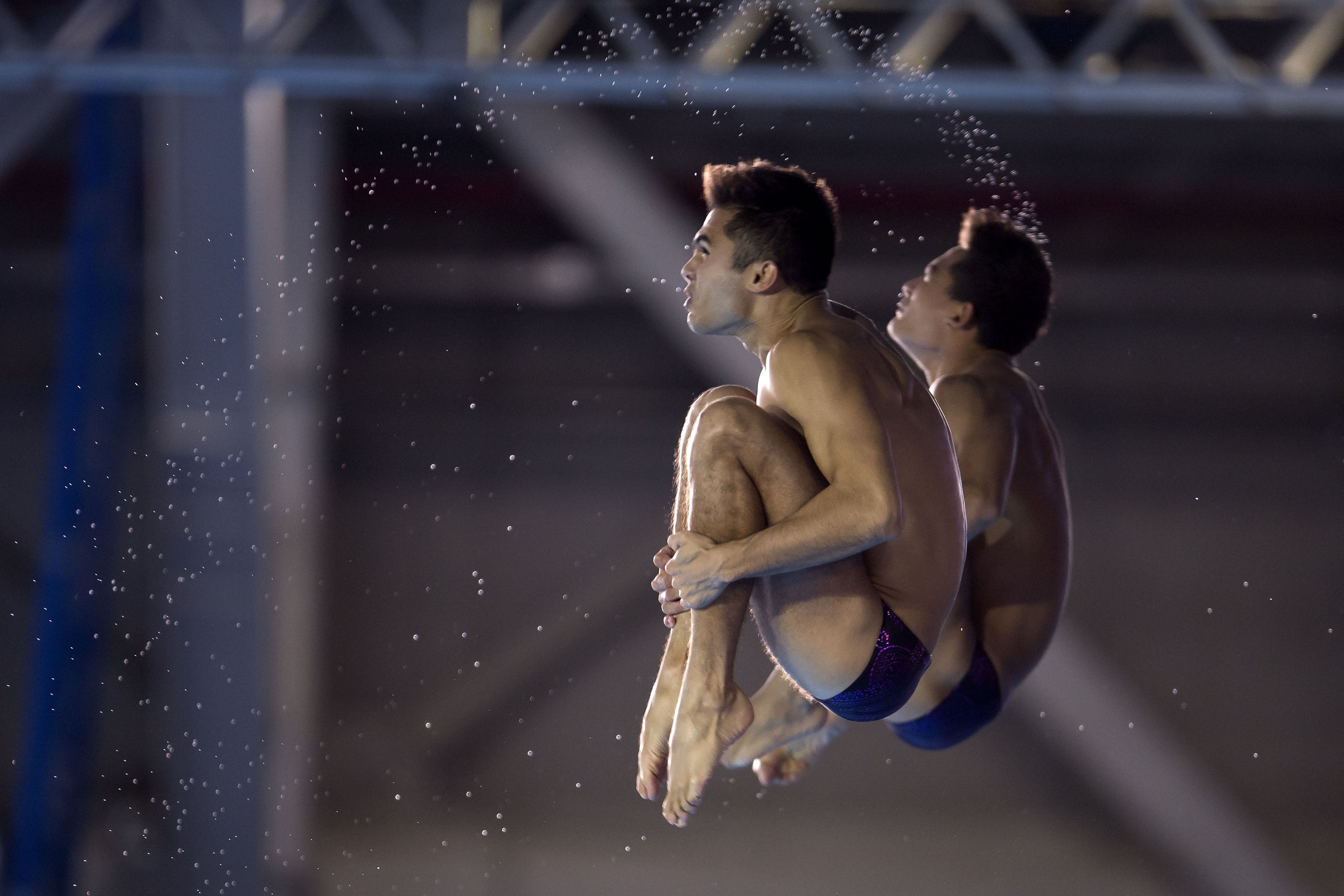 Clavadistas Iván García y Kevin Berlín