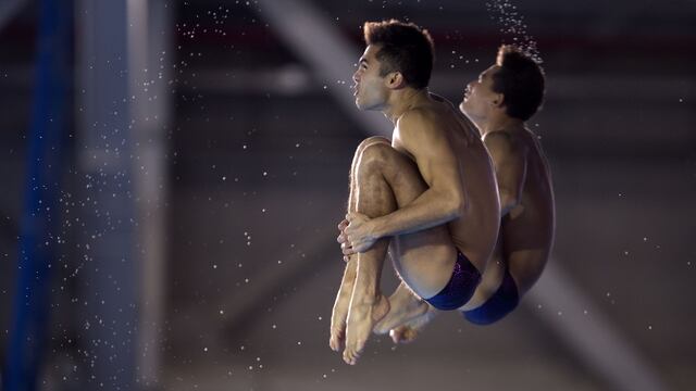 Clavadistas Iván García y Kevin Berlín