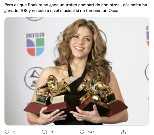 Usuarios defienden popularidad de Piqué frente a la de Shakira