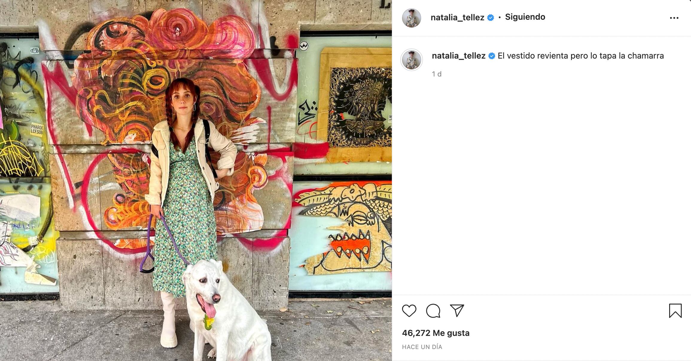 Natalia Téllez en Instagram