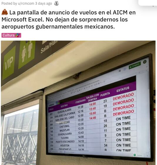 Volares recurre a las tablas Excel