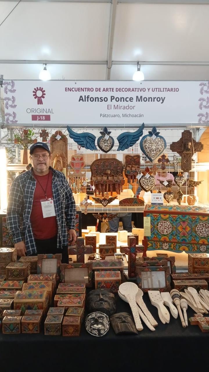 Tesoros artesanales de Michoacán deslumbran en el Complejo Cultural Los Pinos