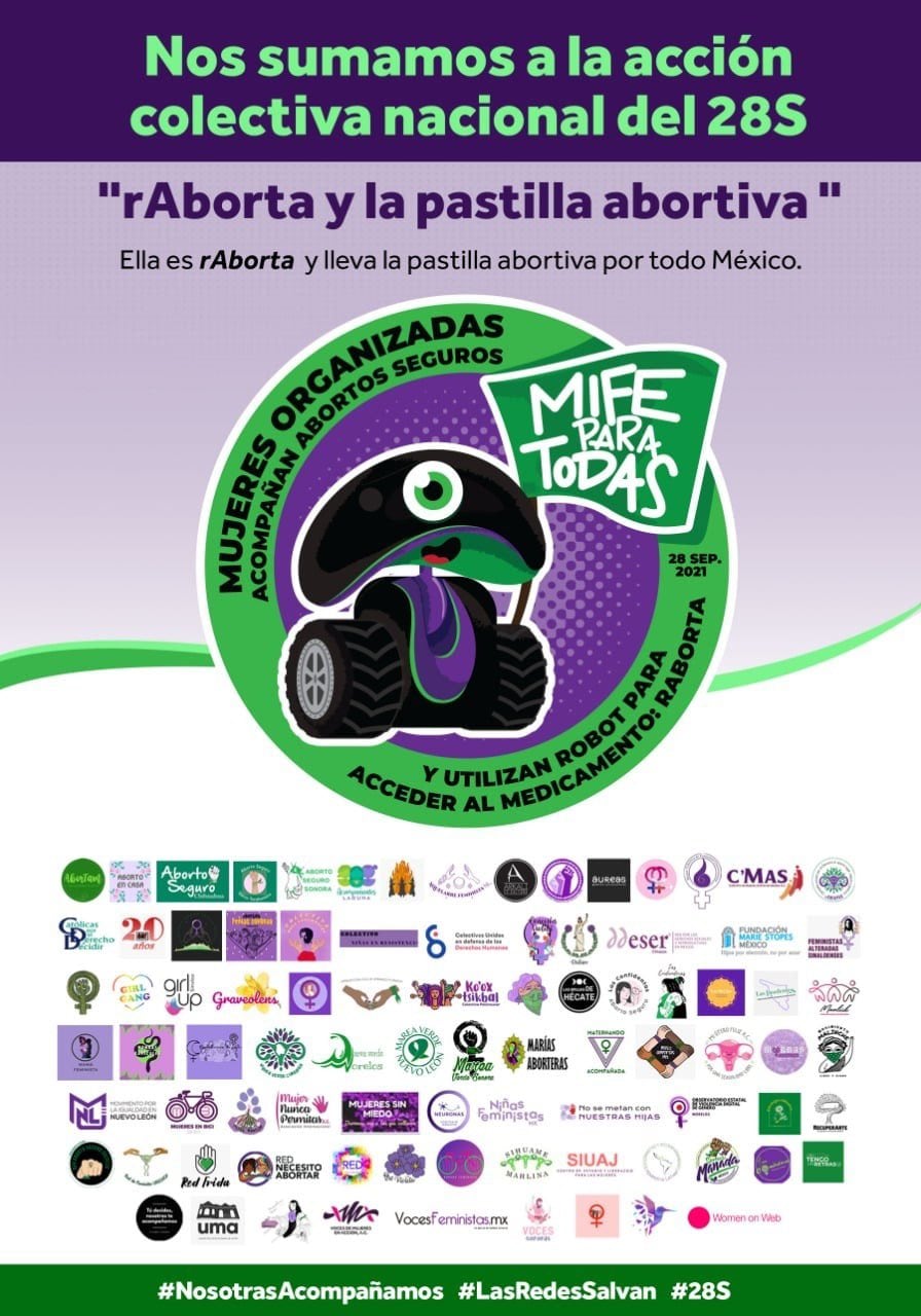 Colectivas que presentaron 'rAborta'