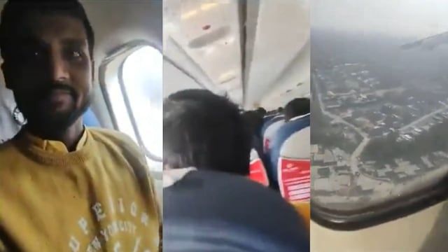 Imágenes del video antes del desplome