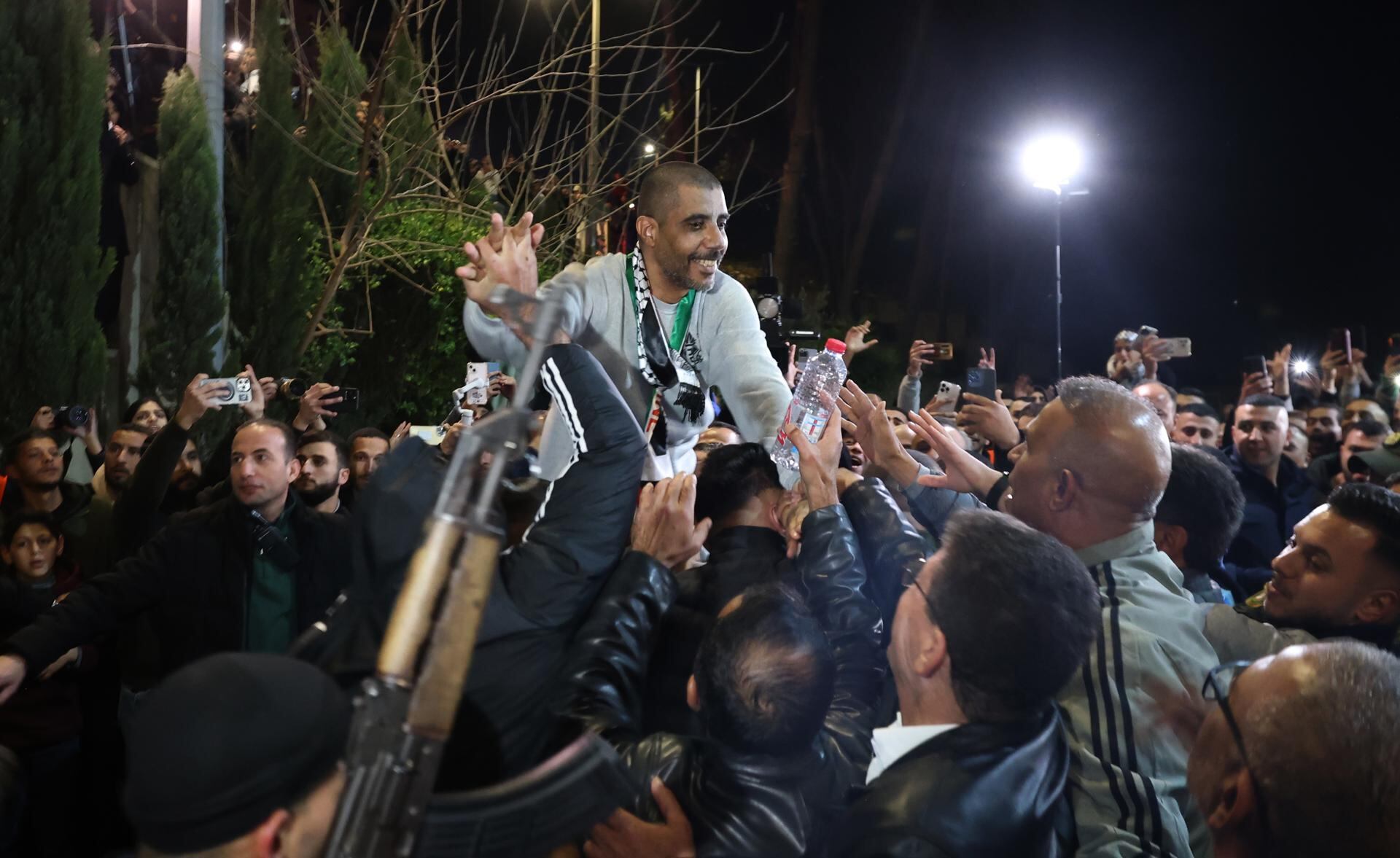 Palestinos liberados por Israel