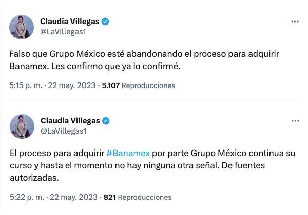 Es falso que Grupo México desista de compra Banamex, reportan