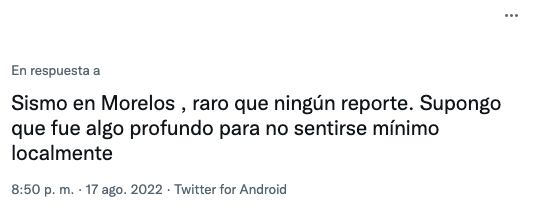 Sismo hoy en Morelos sí se sintió