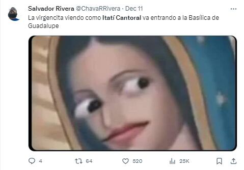 Memes de Itatí Cantoral cantando ‘La Guadalupana