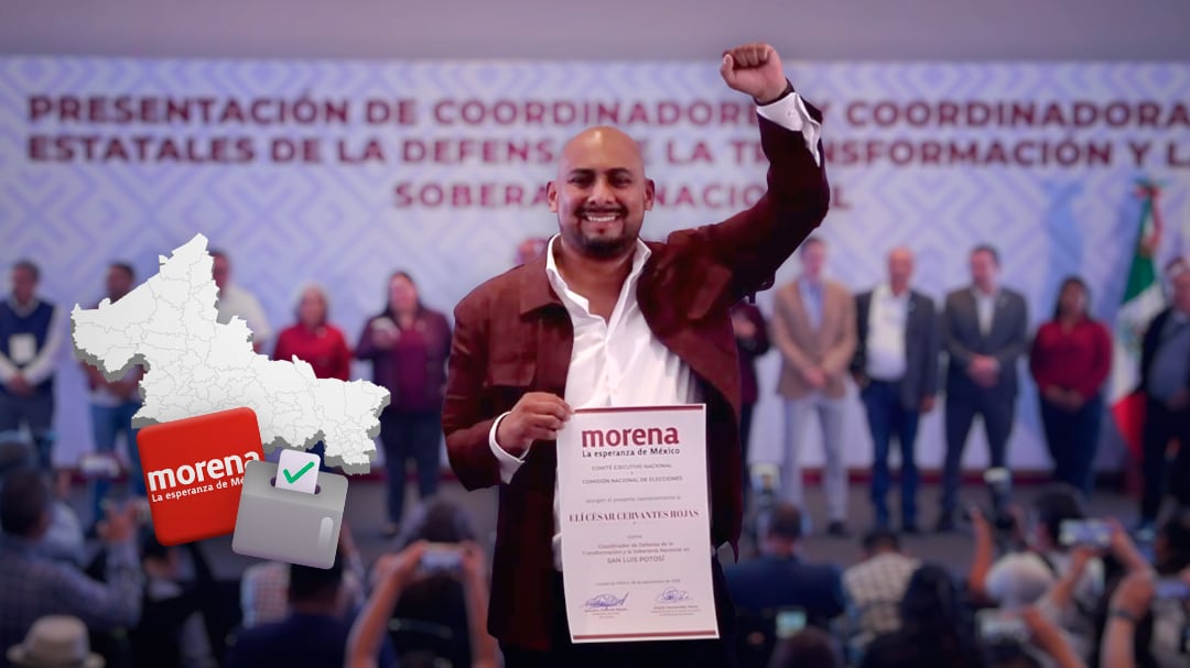 Morena elige a Elí César Cervantes Rojas como coordinadora en San Luis Potosí