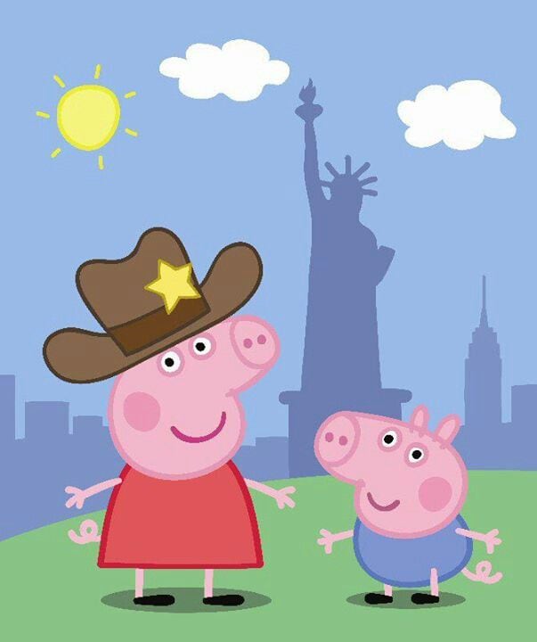 Fondos de pantalla de Peppa Pig y su hermano George gratis para computadora