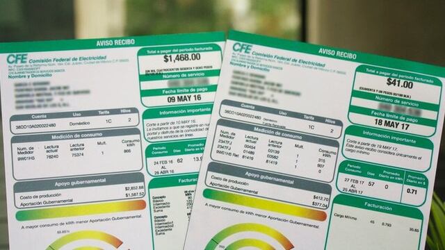 Recibo de luz CFE