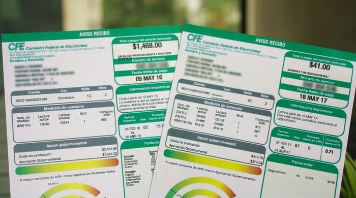 Recibo de luz CFE