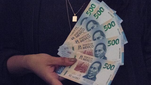 Billetes de 500 pesos. Alerta.