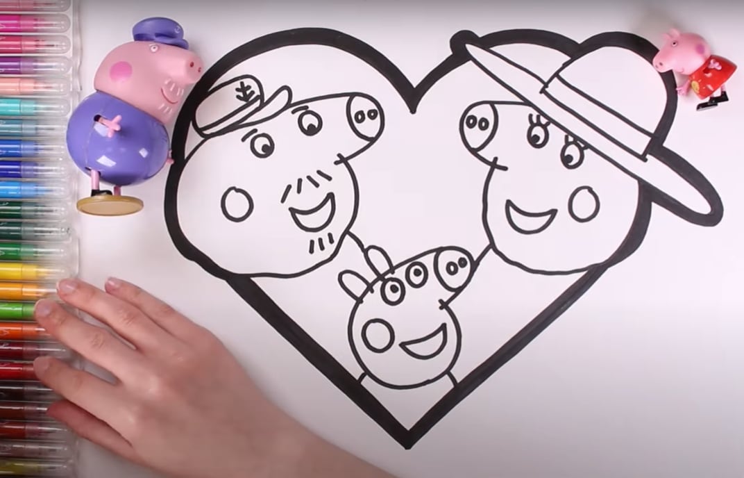 Dibujos de los abuelos de Peppa Pig