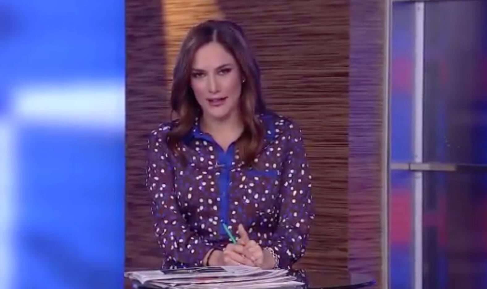 Daniel Dithurbide en su noticiario matutino en Foro TV este jueves 22 de agosto.