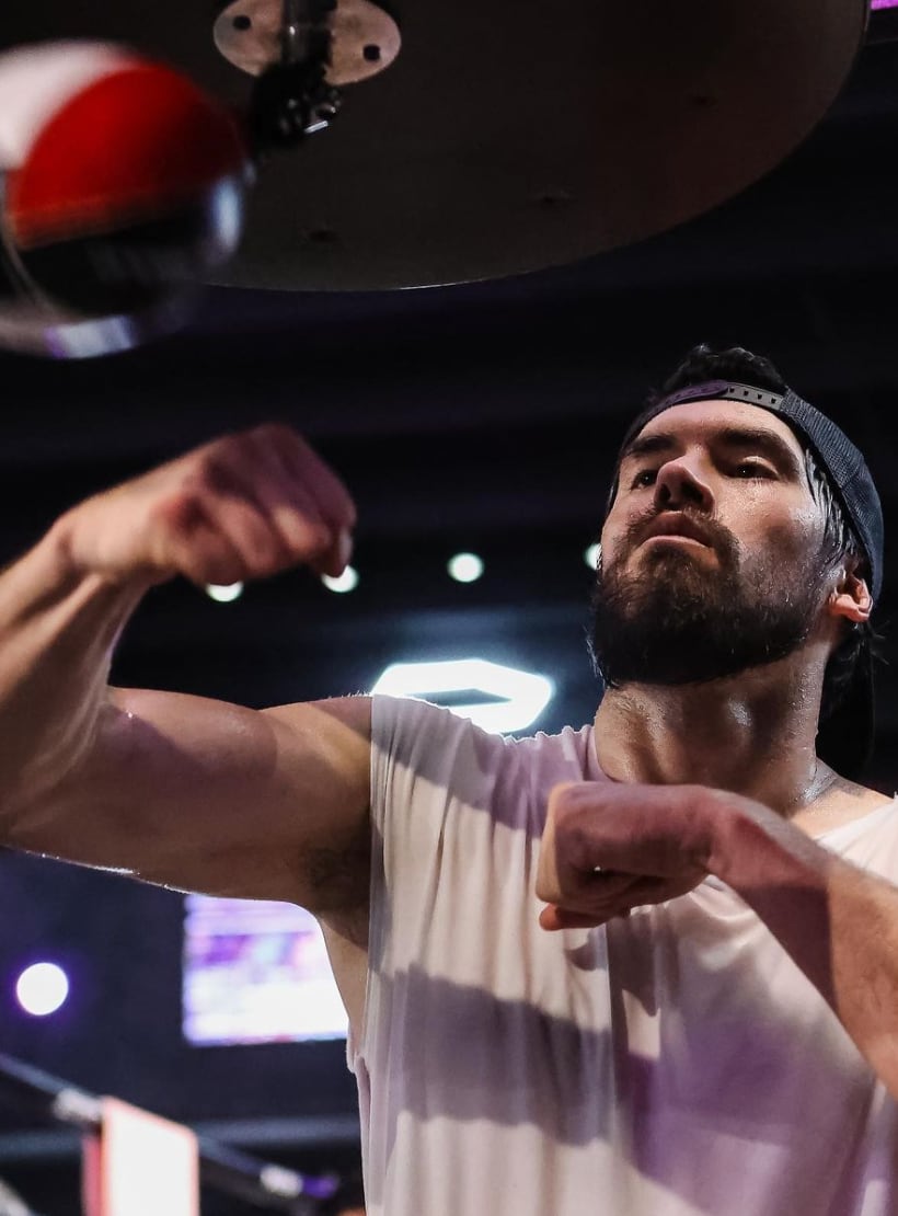 Germán Garmendia entrenando para La Velada del Año III