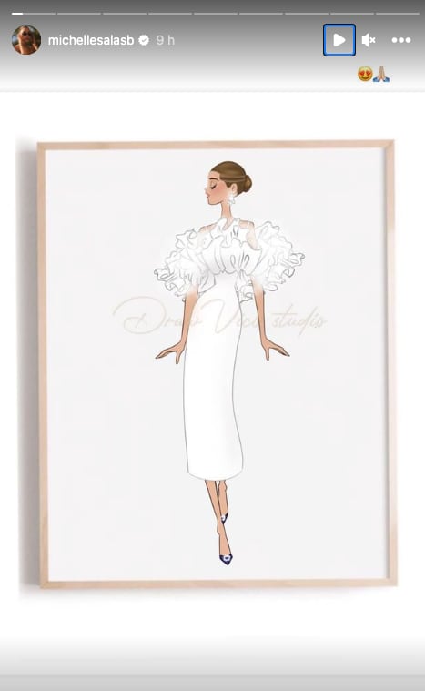 Michelle Salas comparte el exclusivo diseño que le hicieron para la preboda que hizo en México