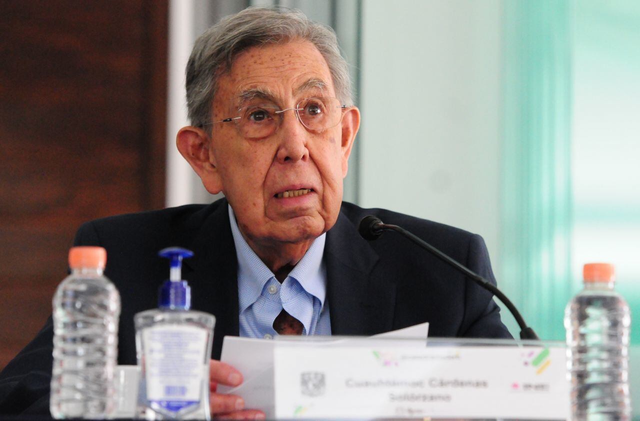 Cuauhtémoc Cárdenas, político mexicano, en el Seminario Los Desafíos de la Democracia.