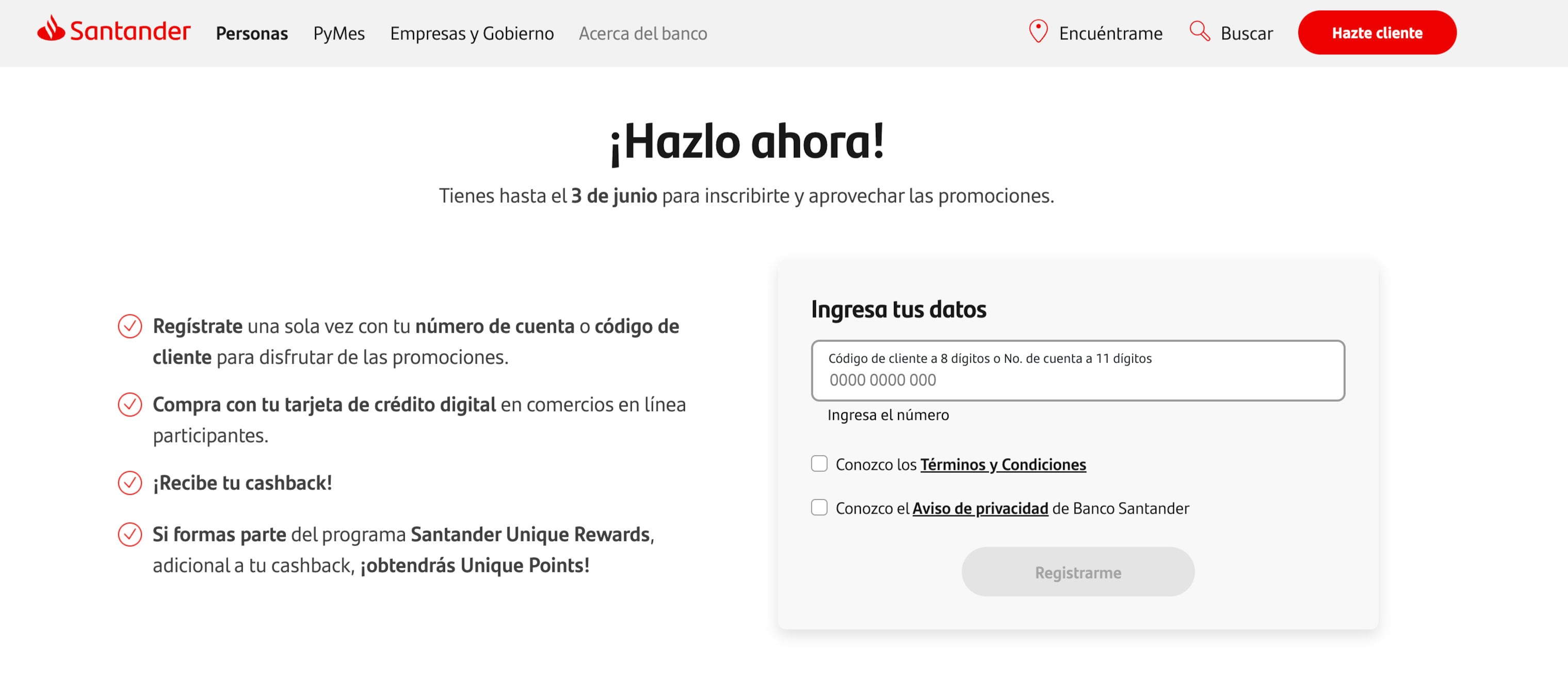 Promociones Santander Hot Sale 2025