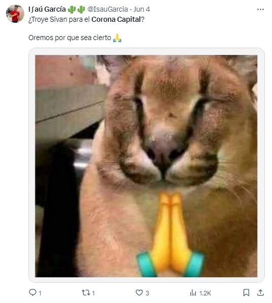 Memes por el cartel del Corona Capital 2024