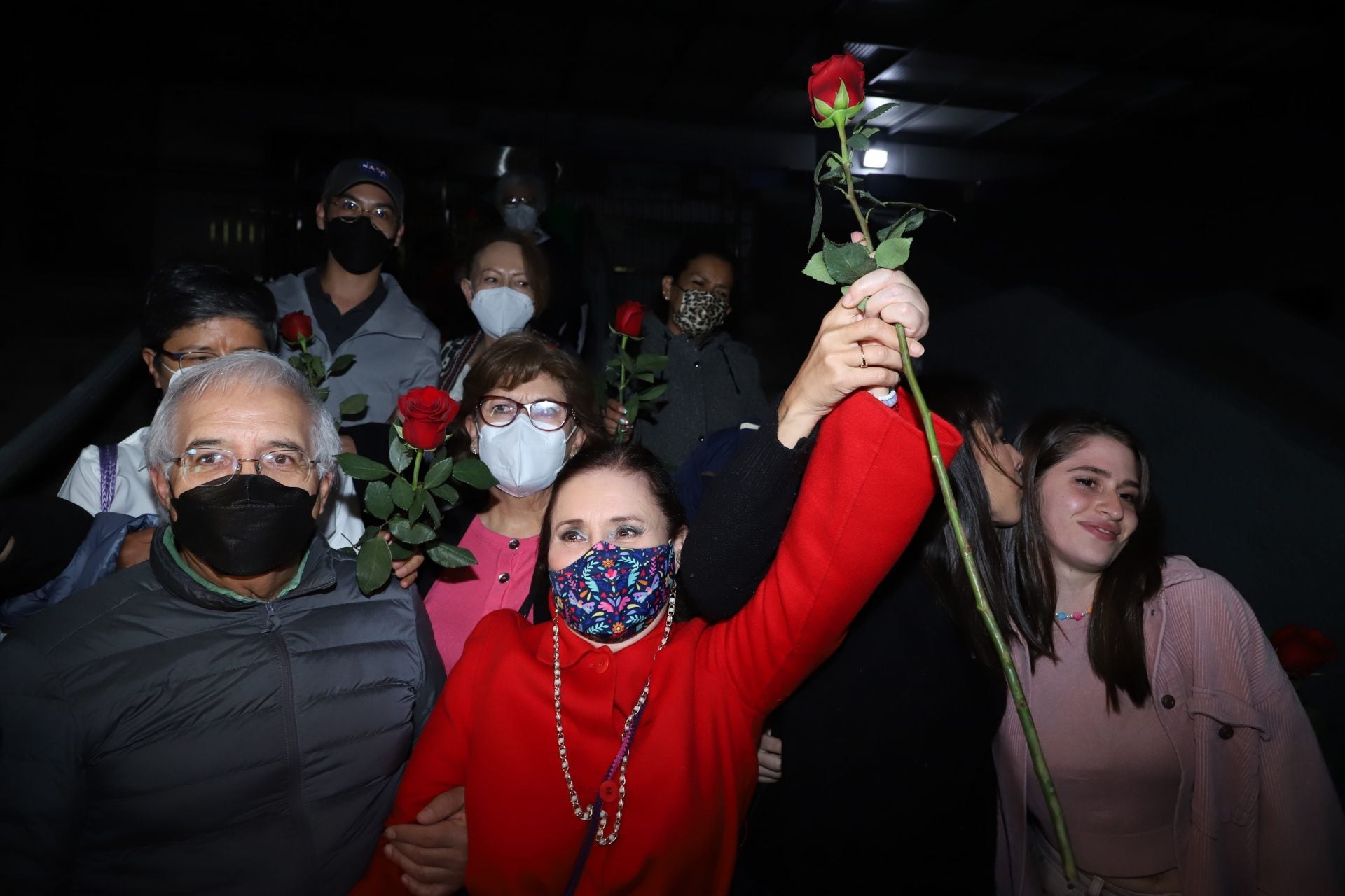 Rosario Robles sale de la cárcel de Santa Martha Acatitla la noche del 19 de agosto de 2022