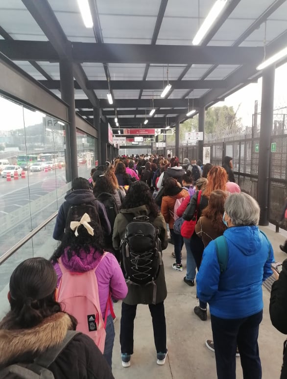 Aglomeraciones en Indios Verdes