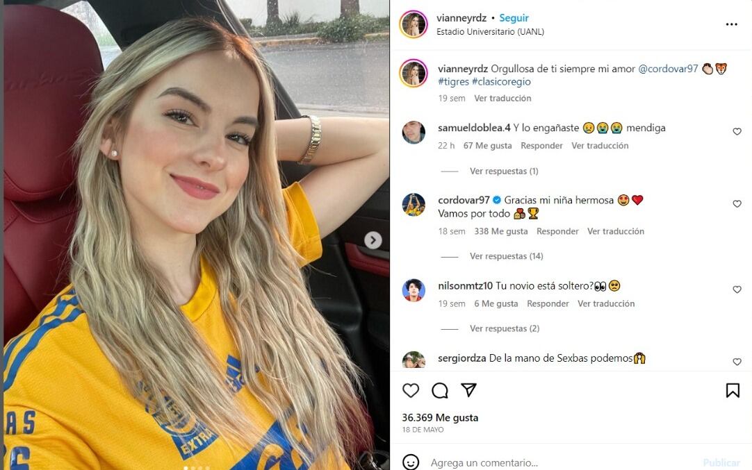 Vianney Rodríguez, ex novia de Sebastián Córdova.