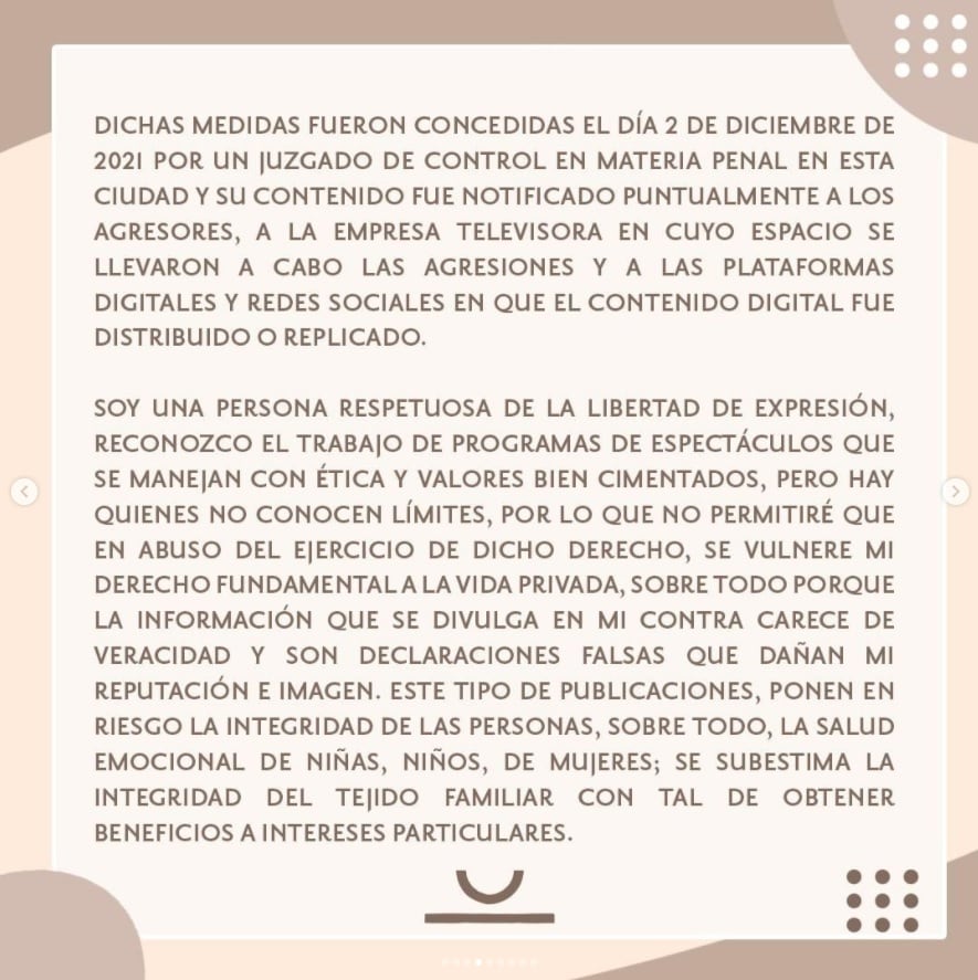 Ingrid Coronado a favor de la libertad de expresión