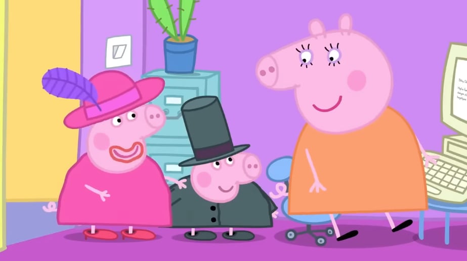 Peppa Pig y George Pig se disfrazan