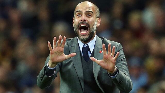 Guardiola en un partido