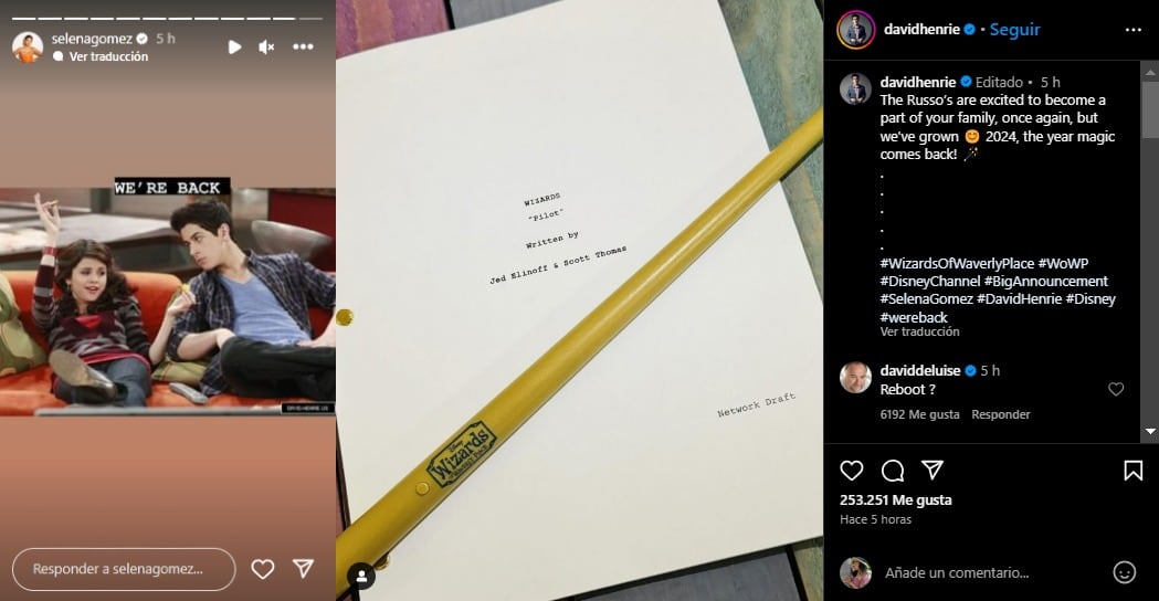 Los hermanos Russo confirman su regreso a Los Hechiceros de Weverly Place