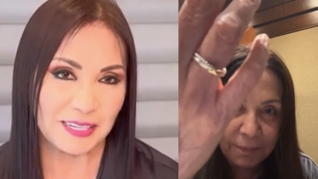 Ana Gabriel presume su anillo de bodas